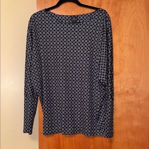 Worthington Women’s Boat Neck Long Sleeve Top Size XL